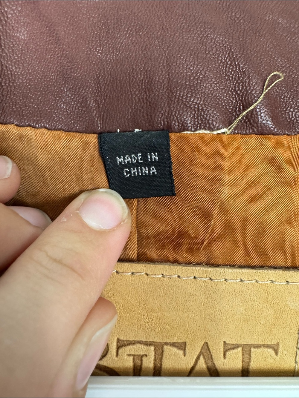VTG Habitat Western Button Front Buttery Leather Vest Brown G - Picture 7 of 15